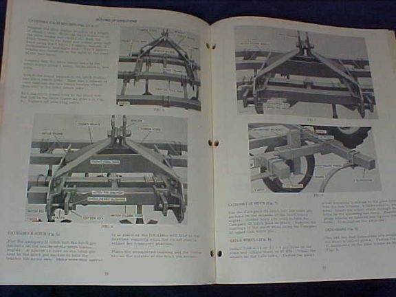 Vintage Allis Chalmers Operator&rsquo;s Manual Model 610 3 Point Hitch Chisel Plow