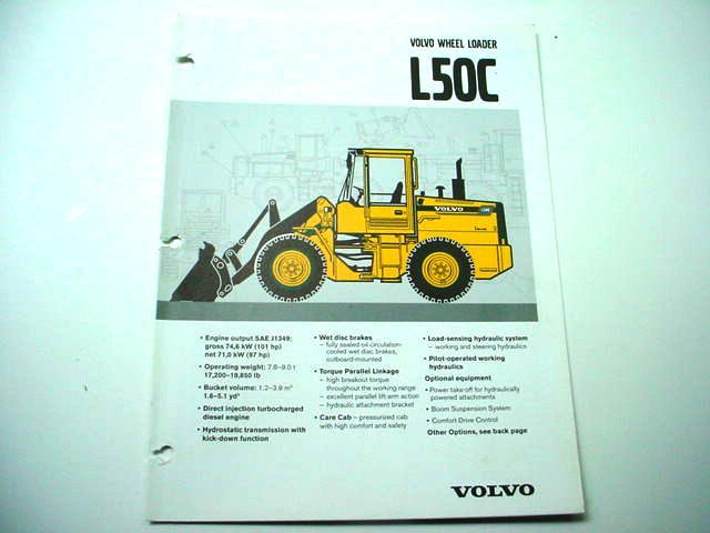 Volvo BM L50C Wheel Loader Brochure