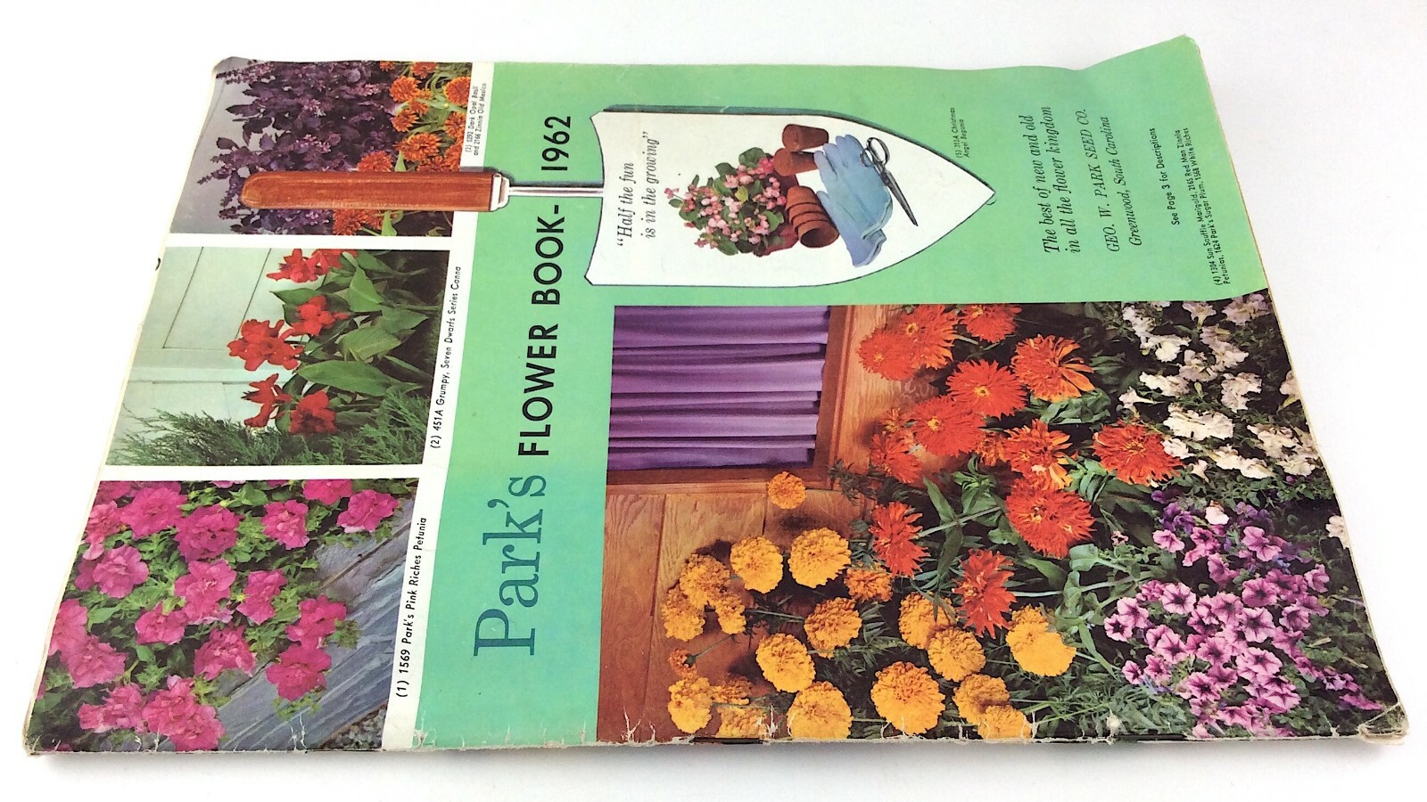 Parks Flower Book 1962 Greenwood South Carolina Garden Seed Catalog Q297