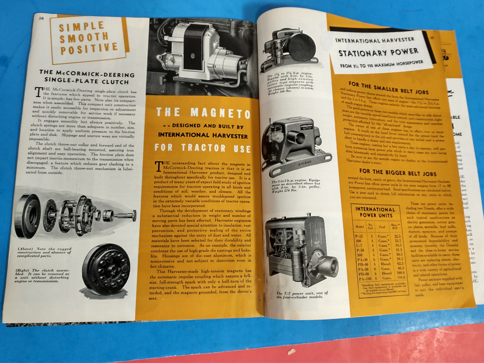 MCCORMICK DEERING 1931 TRACTOR FULL LINE BROCHURE ORIGINAL 32 PAGE BOOKLET