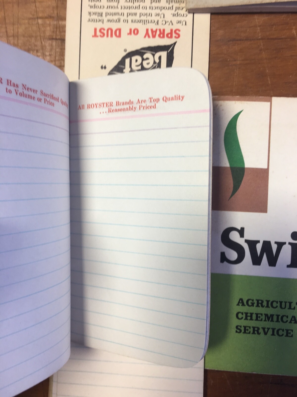 Agricultural Armour VC Royster Fertilizers Rhode Island Dairy Laws Memo Book Pad