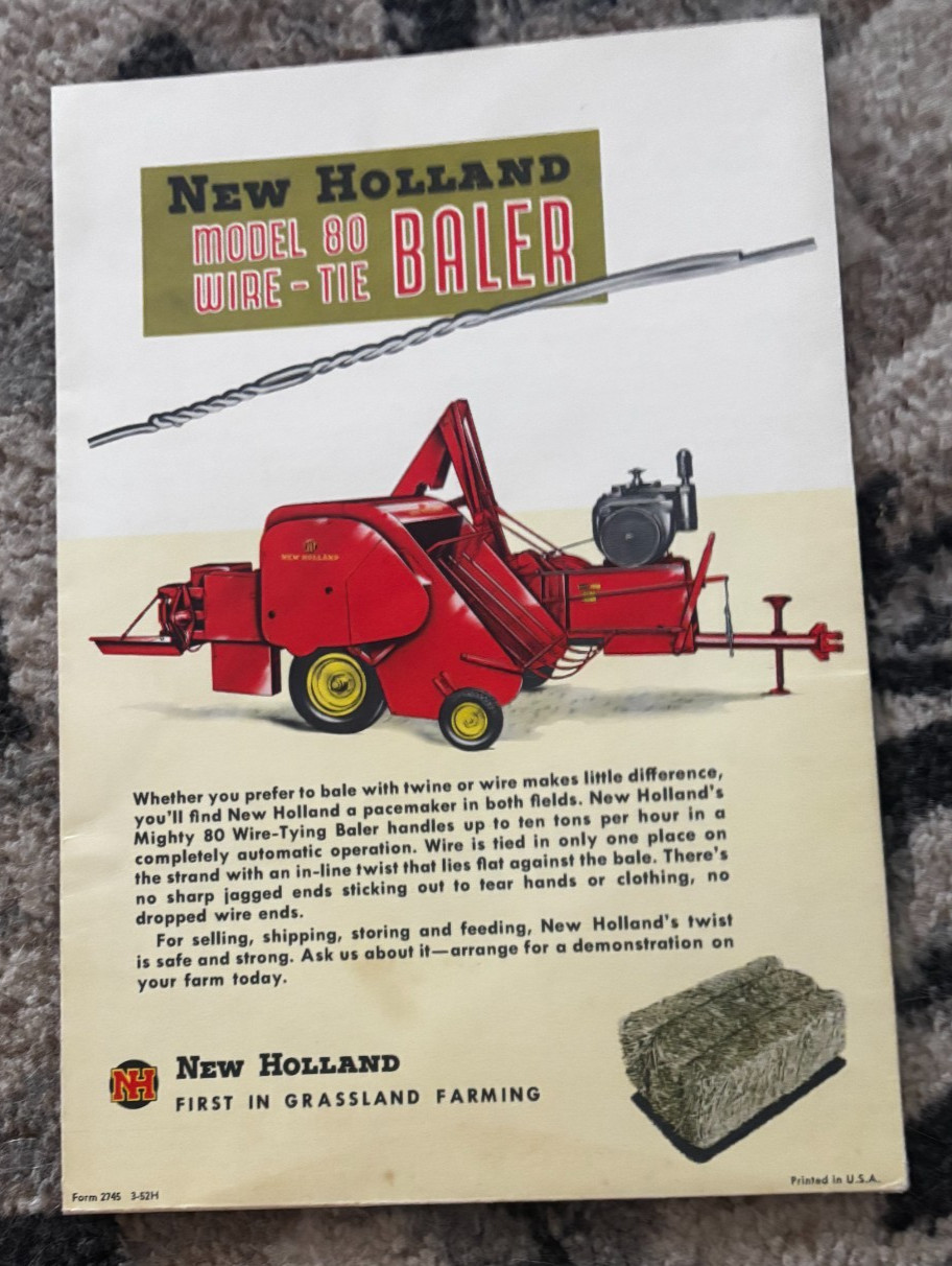 New Holland For Greater Haying Profits Brochure DCPA26