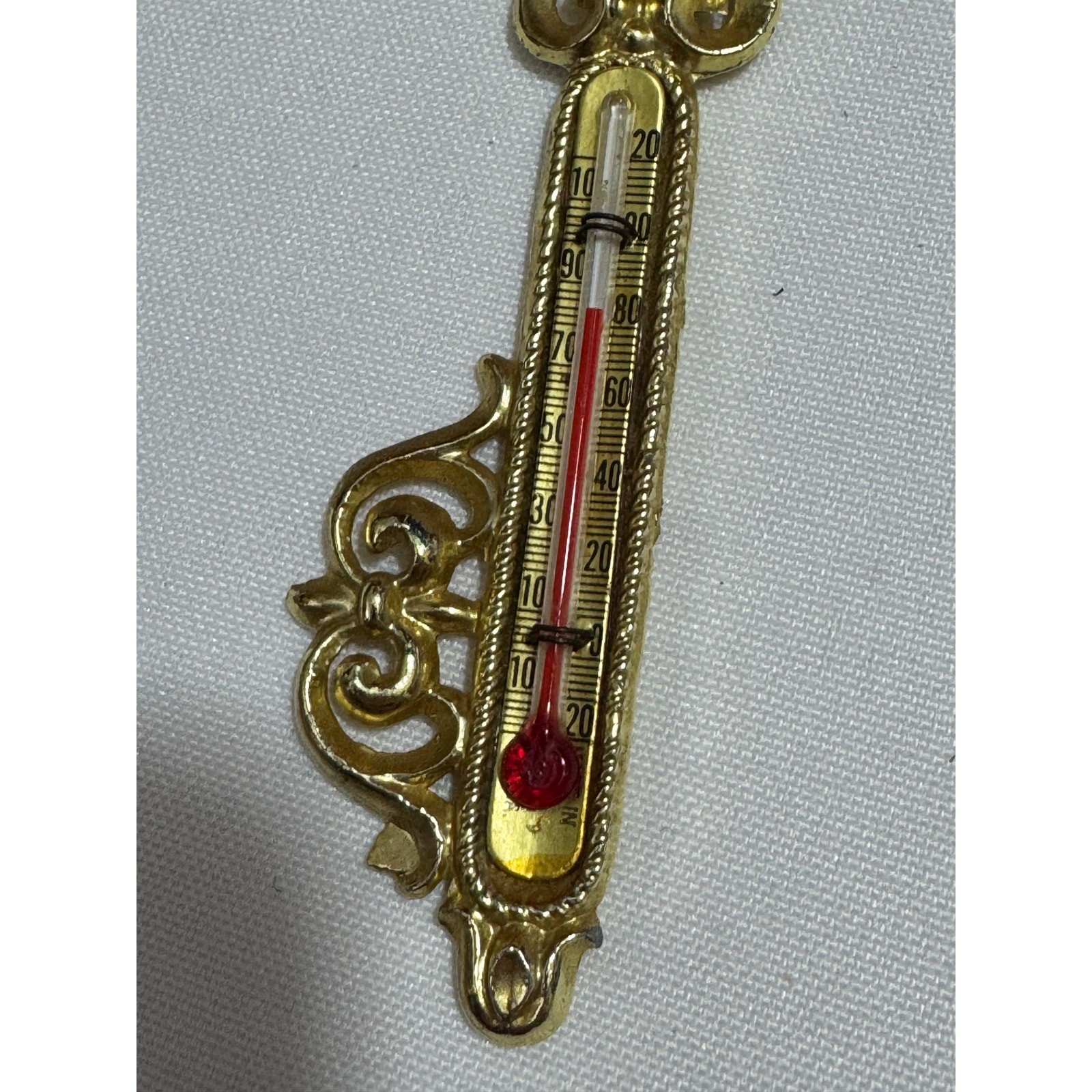 VTG KENTUCKY Key Shaped Wall Thermometer Souvenir Wood 6&prime;