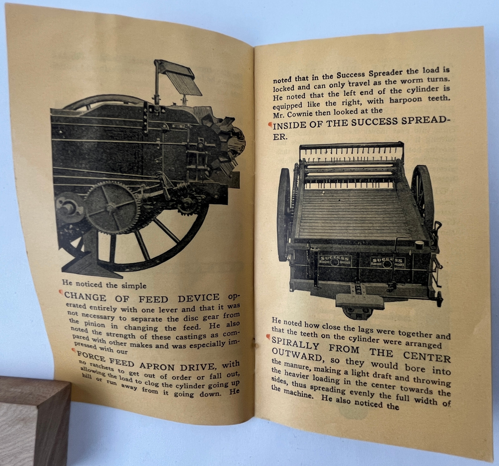 1905 Why The State Iowa Bought Success Manure Spreaders Kemp & Burpee Syracuse