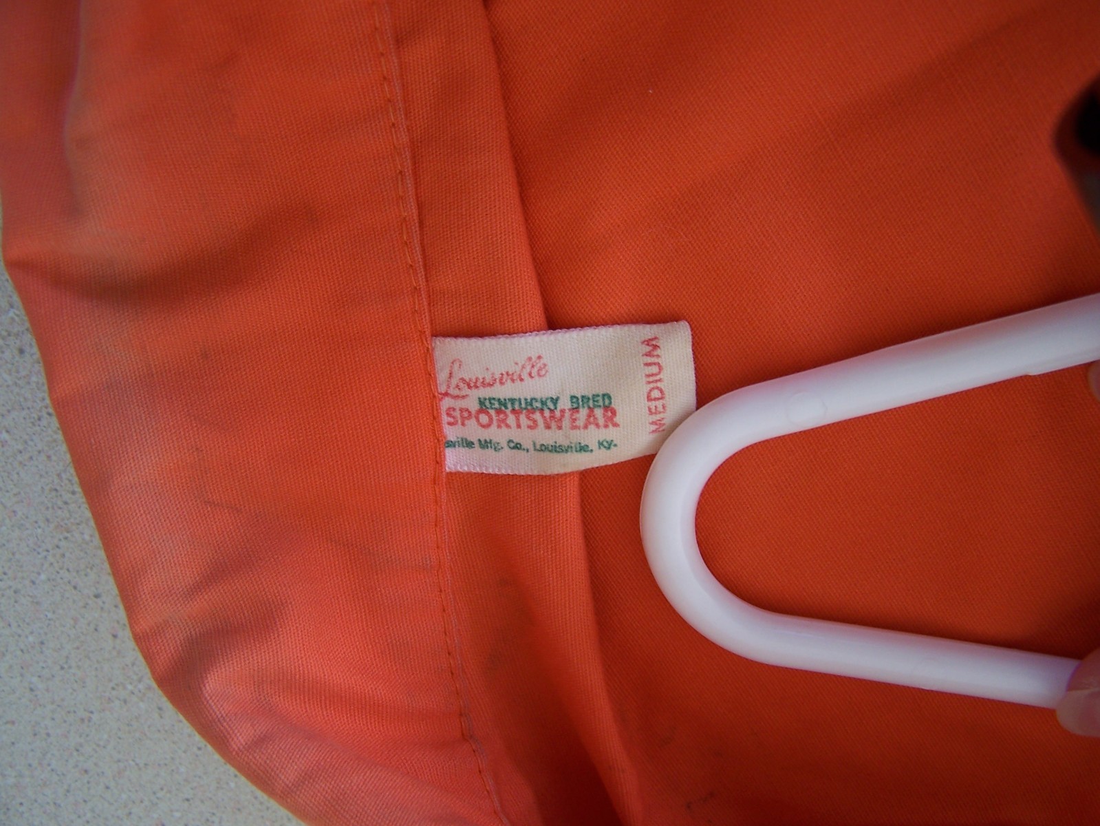 Allis Chalmer Orange Long Sleeve Vintage tractor Jacket Medium Heavy Shirt M