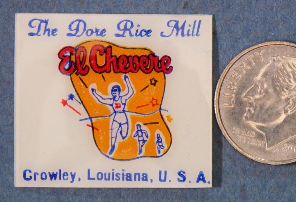 The Dore Rice Mill Crowley Louisiana Vintage Matchbook Art Proof MBa1