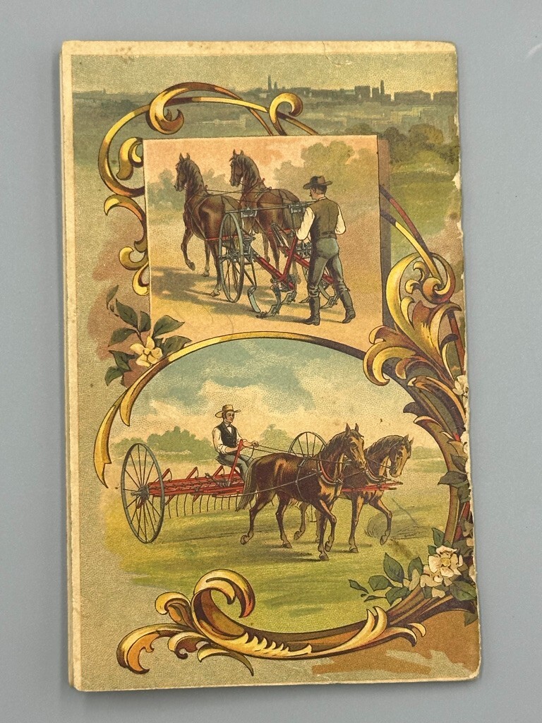 c 1890 Long & Allstatter Rake Cultivator FARM ADVERTISING Catalog HAMILTON Ohio