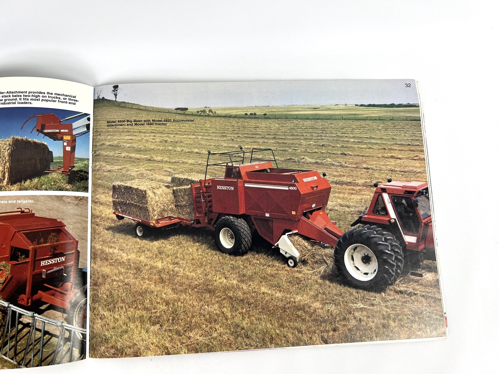 VINTAGE 1981 HESSTON TRACTOR & EQUIPMENT BROCHURE BUYERS GUIDE FARM CATALOG