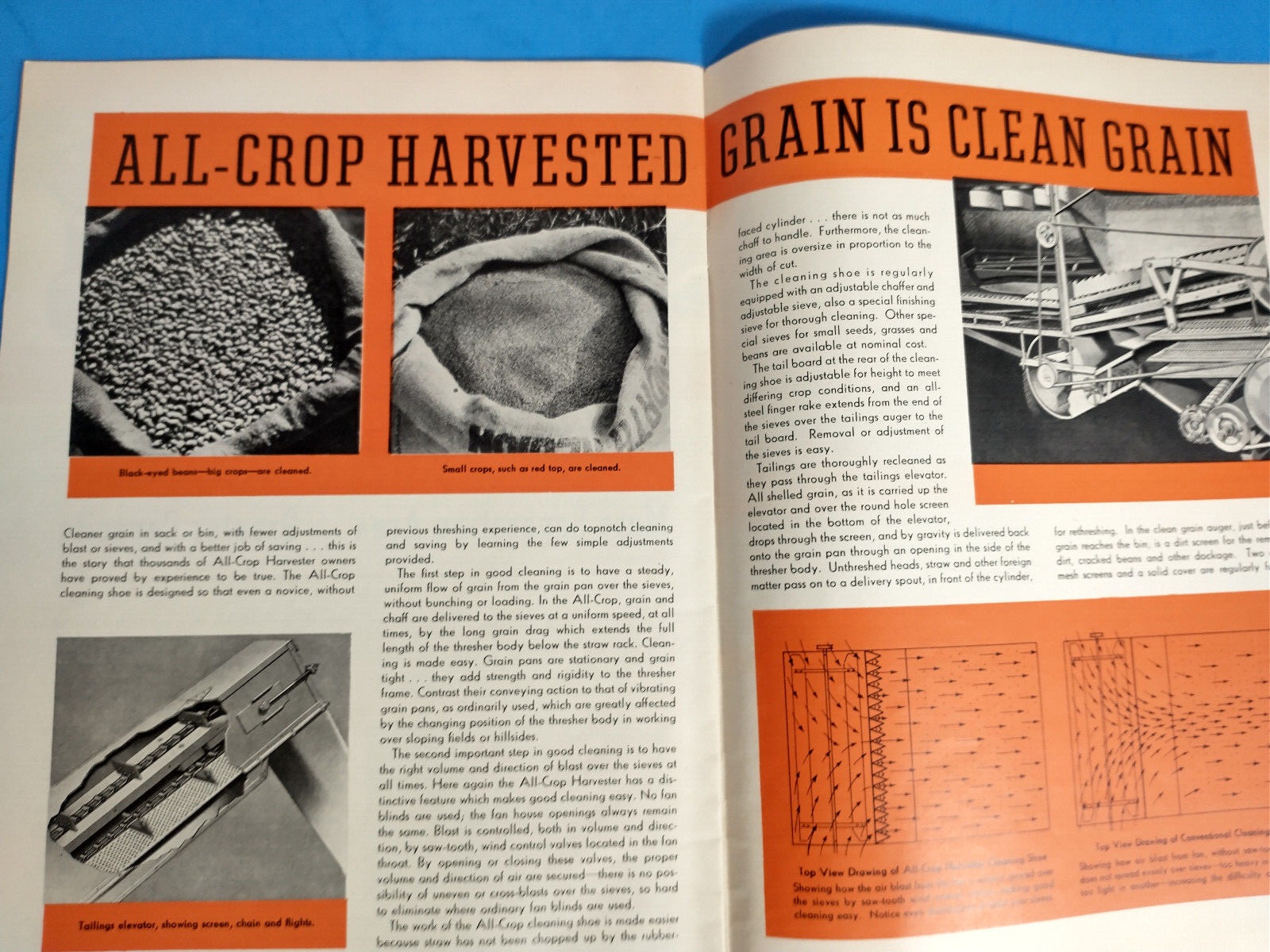 ALLIS CHALMERS HARVESTER ALL CROP TRACTOR 1938 BROCHURE ORIGINAL FARM