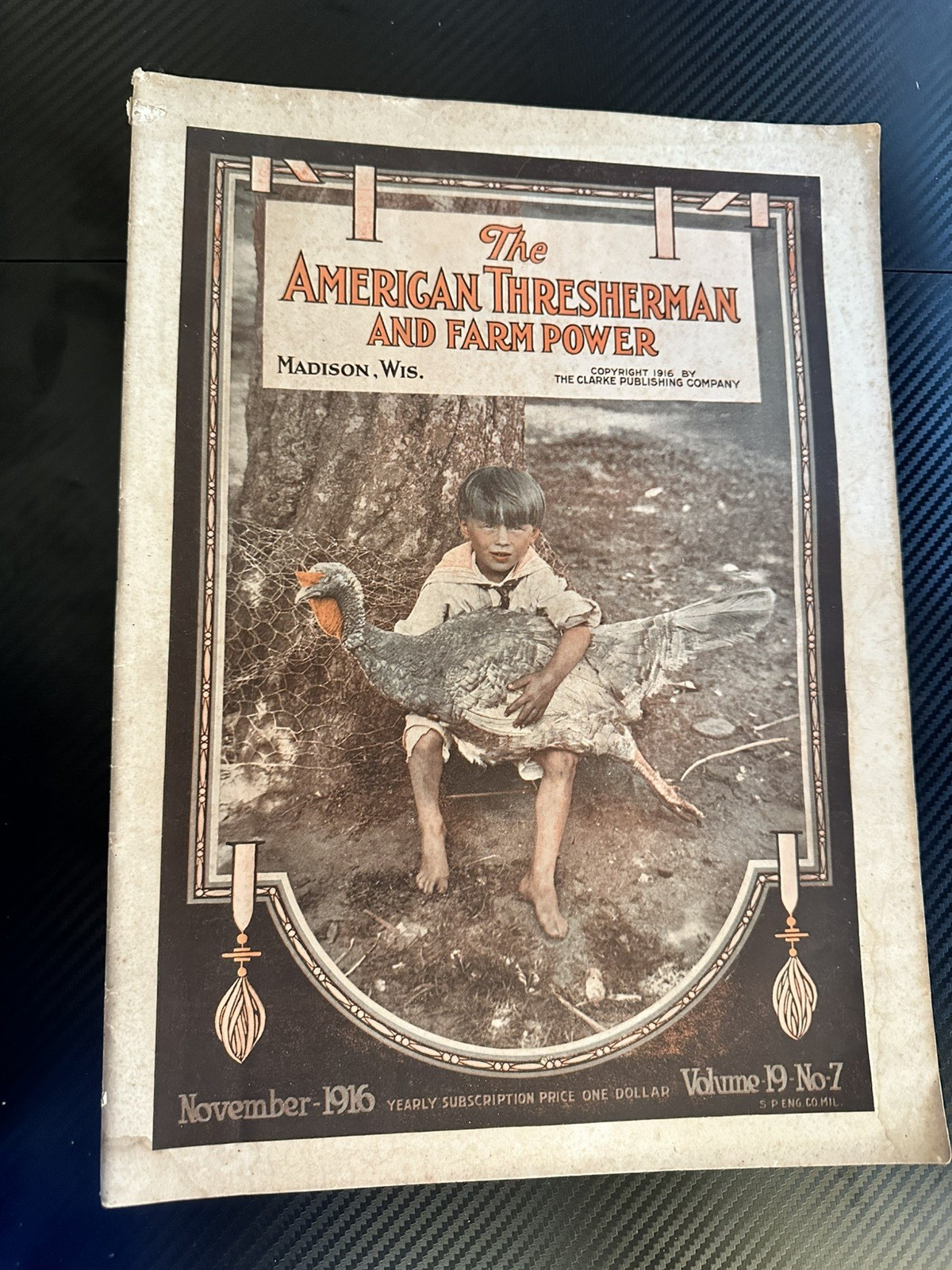 The American Thresherman and Farm Power MAGAZINE 1916 Madison, WIS Vol 19 No 7
