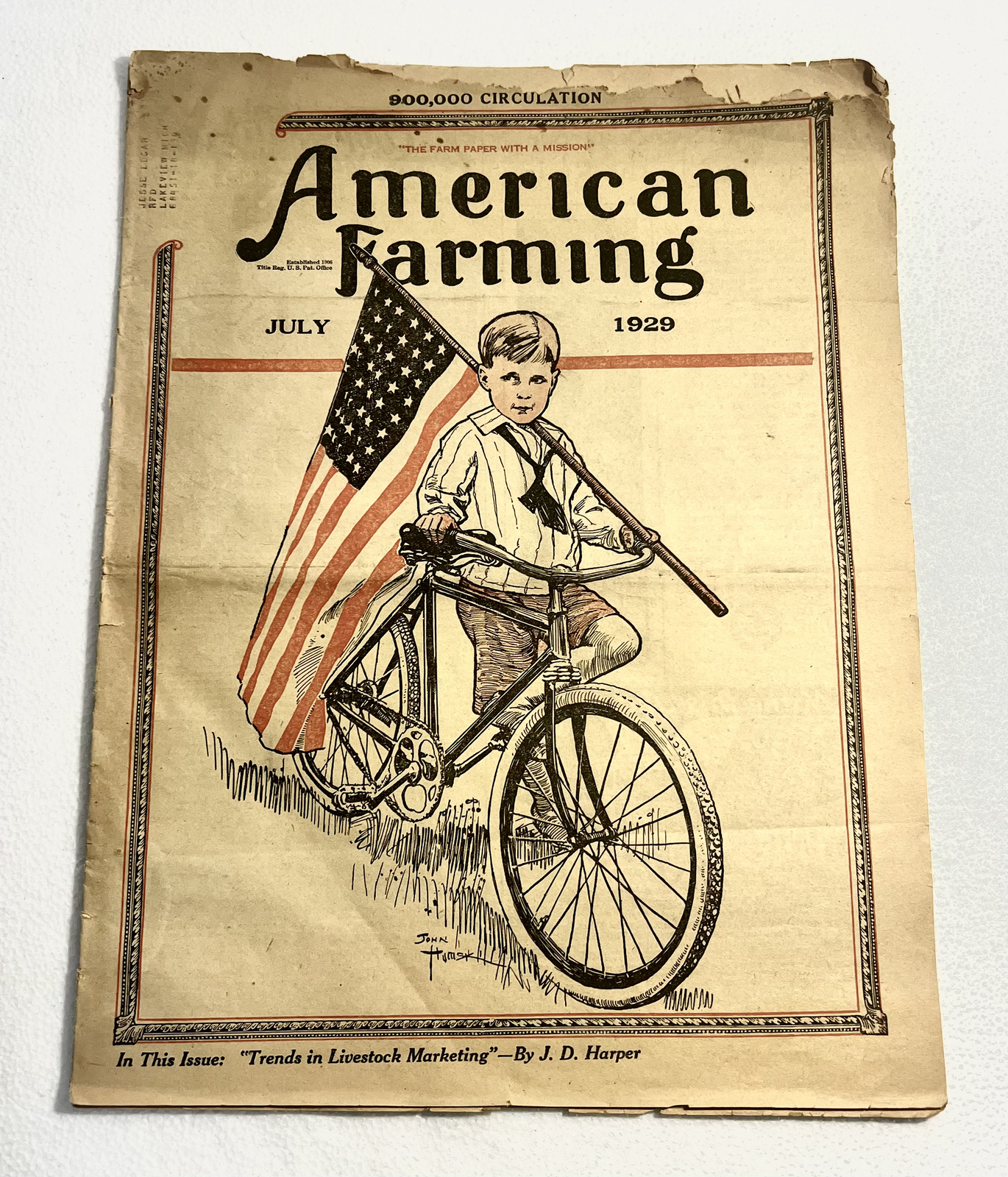 American Farming Newspaper Magazine July, 1929
