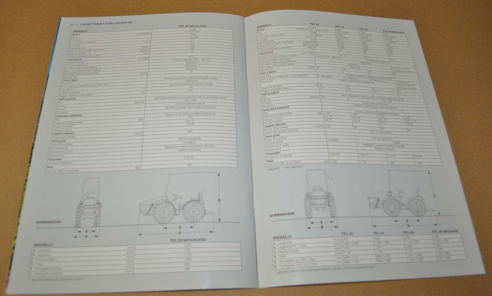 2013 New Holland TI3 Tractor Brochure Prospekt IT