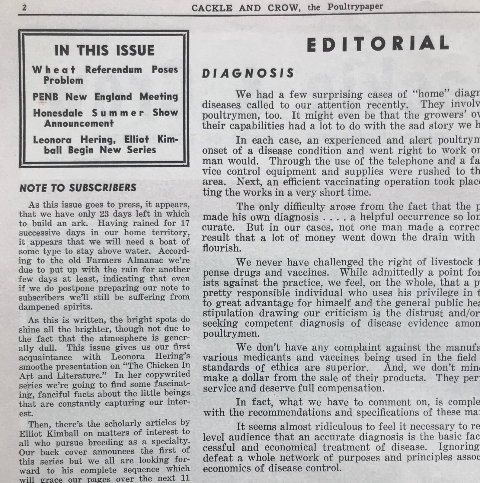 1955 MAY JULY TWO CACKLE & CROW POULTRY PAPER- MONTHLY JOURNAL, POULTRY INDUSTRY