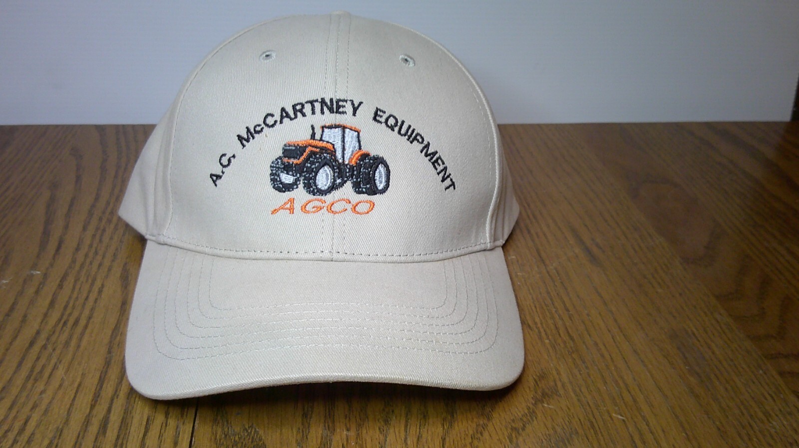vintage A.C. McCartney Equipment AGCO tractors advertising hook & loop cap Z77