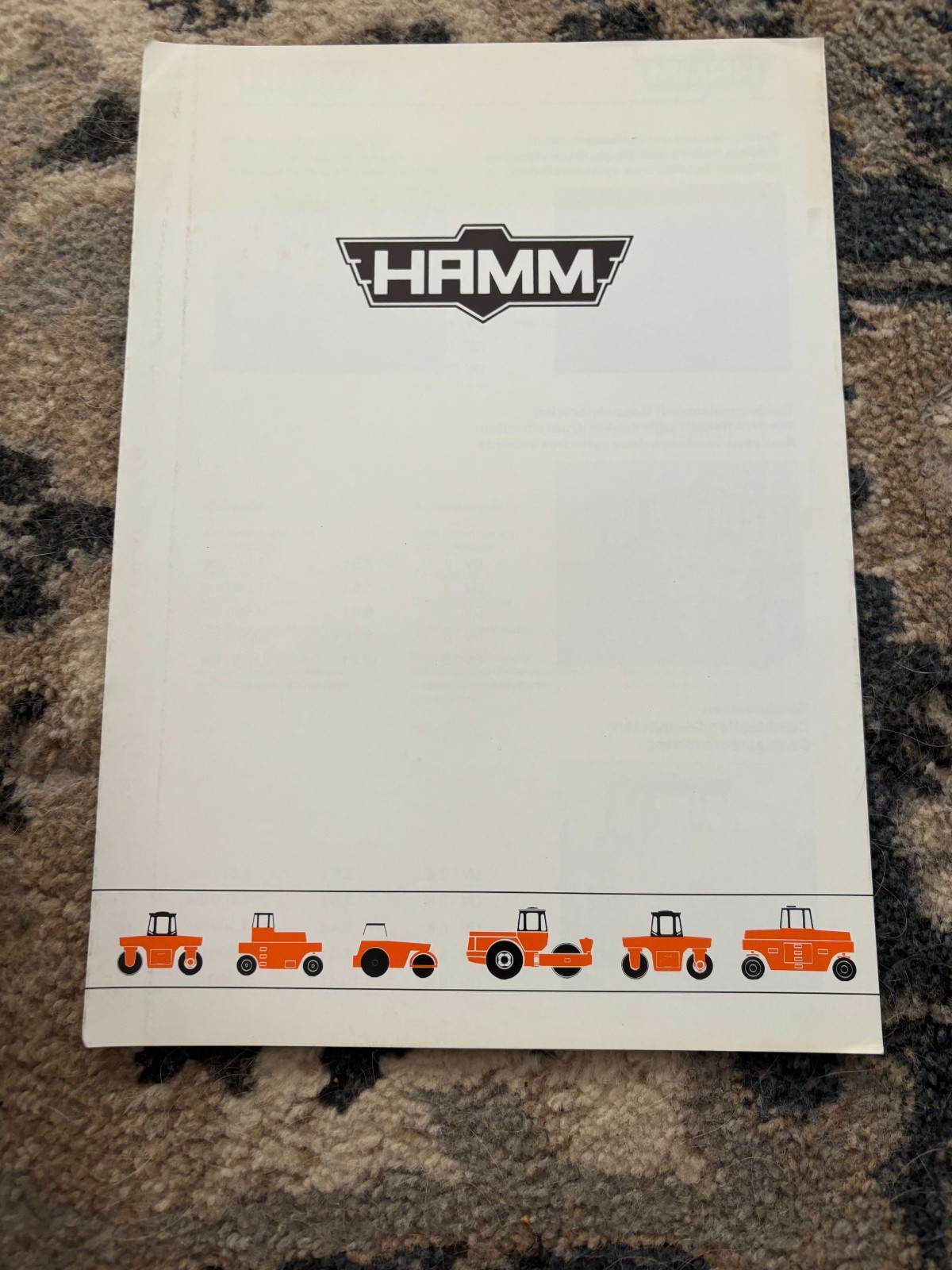 Hamm Roller Buyers Guide Brochure FCCA25