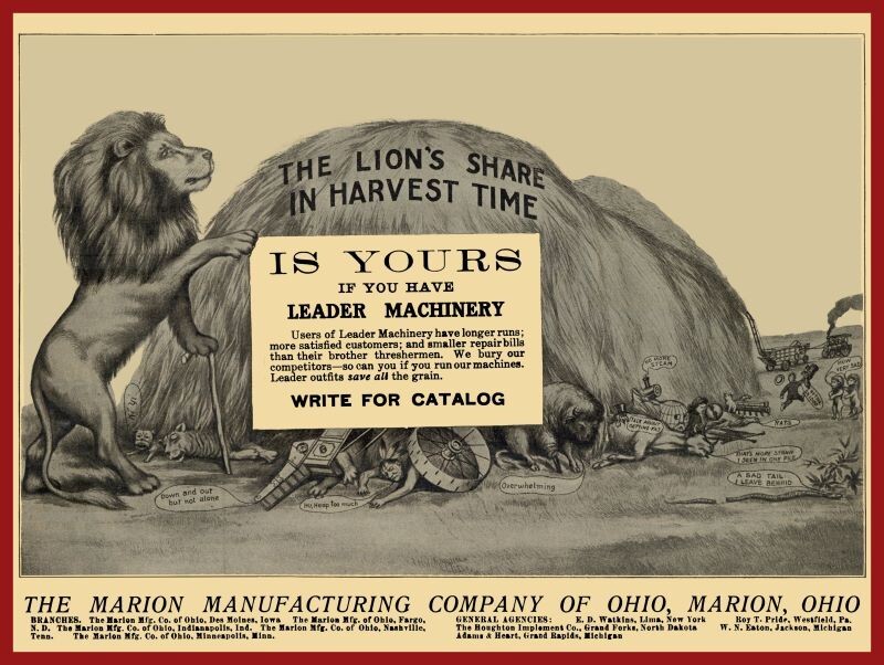 1906 Leader Farm Machinery NEW Sign 24×30&Prime; USA Steel XL Size – Marion, OhiO
