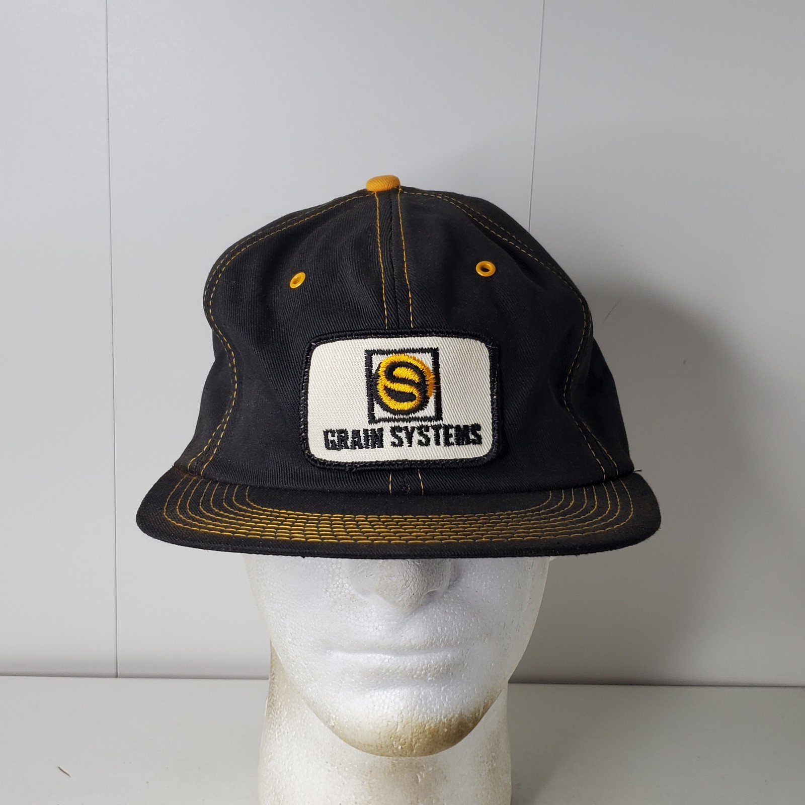 Vintage Grain Systems Patch Logo K-Products Promotional Snapback Hat Cap USA