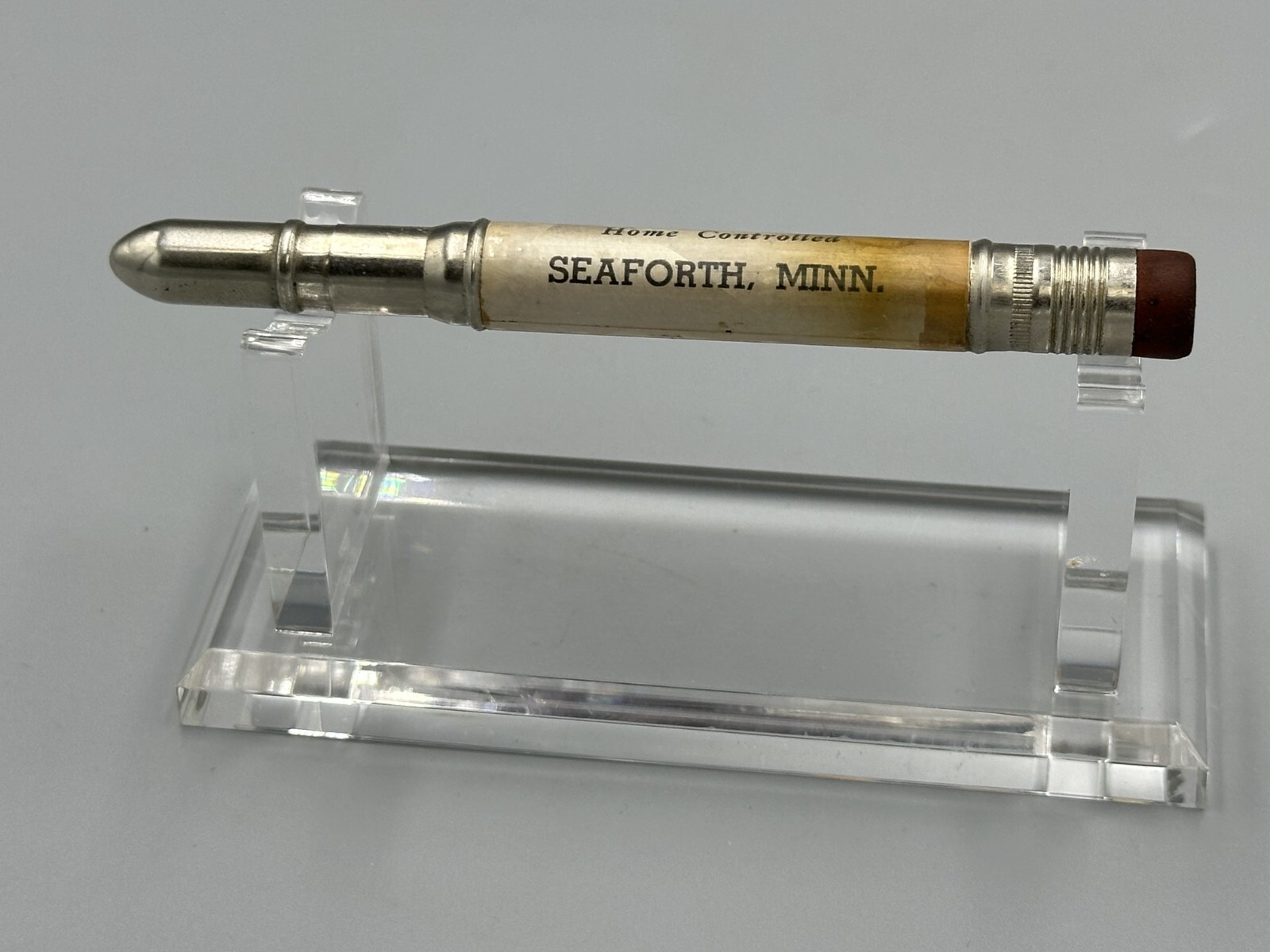 Vintage FARM GRAIN Advertising BULLET PENCIL Minnesota SEAFORTH Madison Wadena