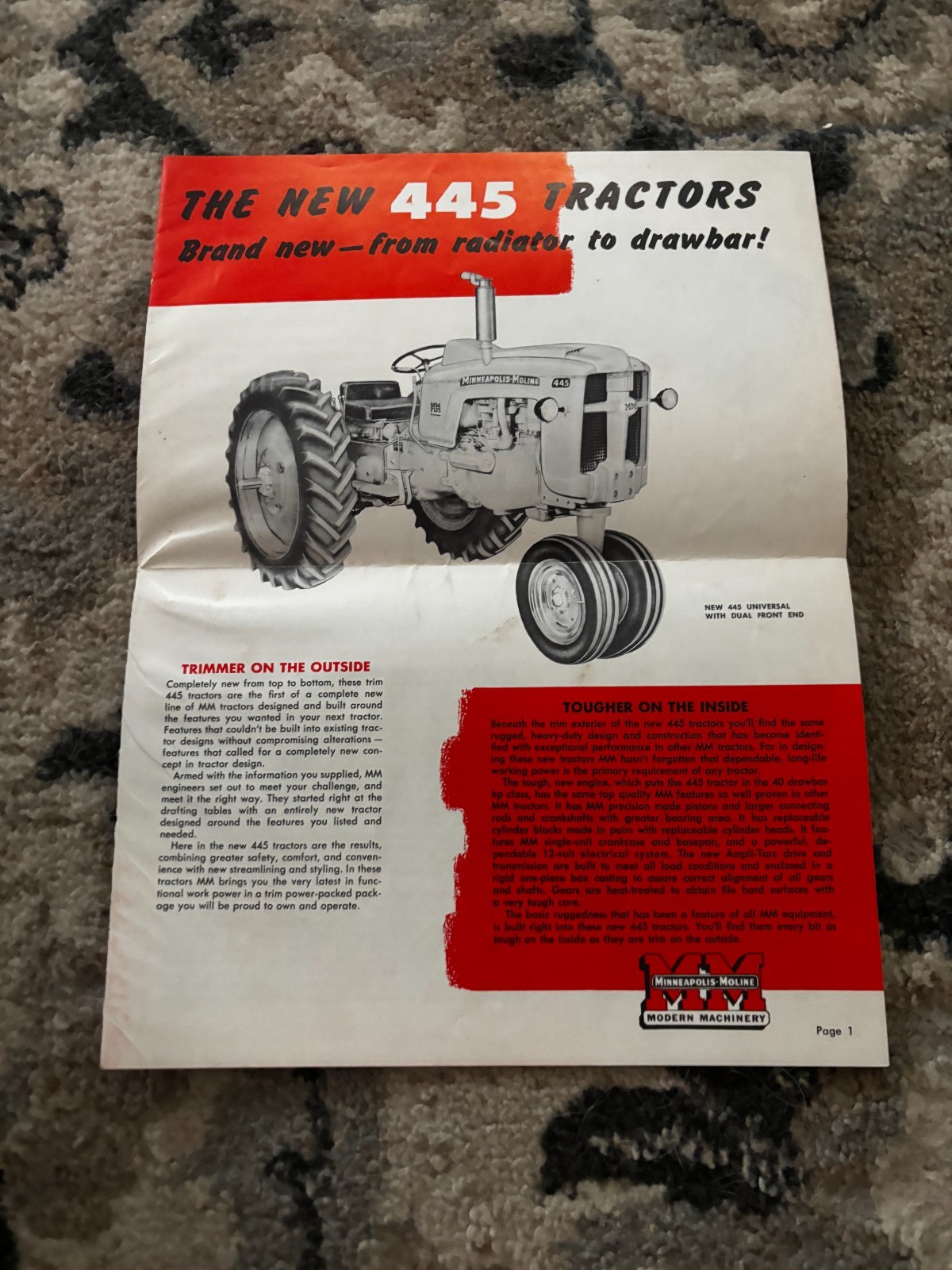 Steiger Bearcat 1000 Tractor Brochure DCPA26