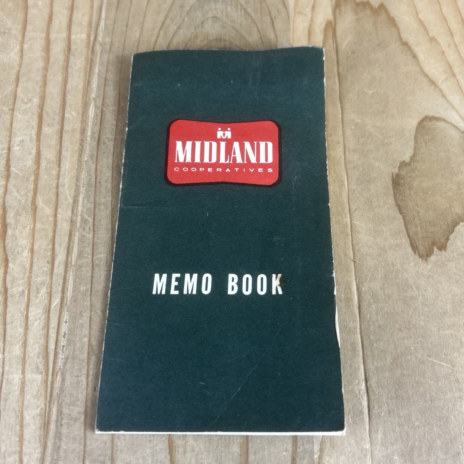 Vintage Midland Cooperative Advertising Memo Book Pocket Note Pad