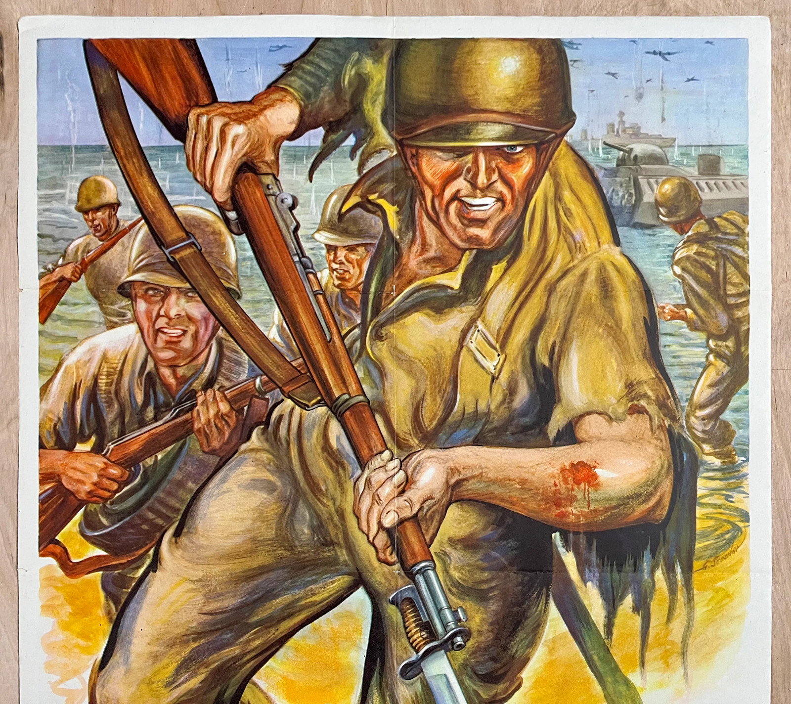 1944 Plant More Sugar Beets Sugar Is Energy Give Em Plenty USDA Poster WWII RARE