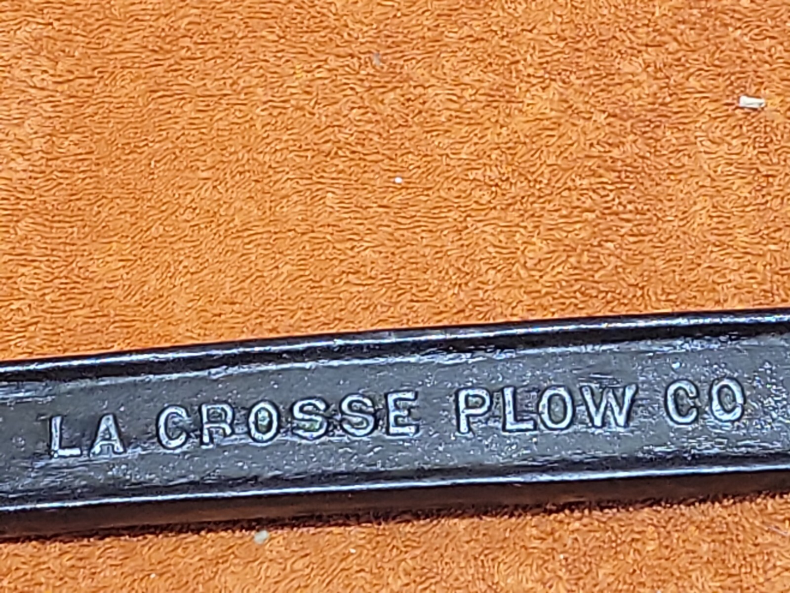 H•Vintage 14&Prime; La Crosse Plow Co. K29 Wrench- Back Side Ruler Marked – Nice