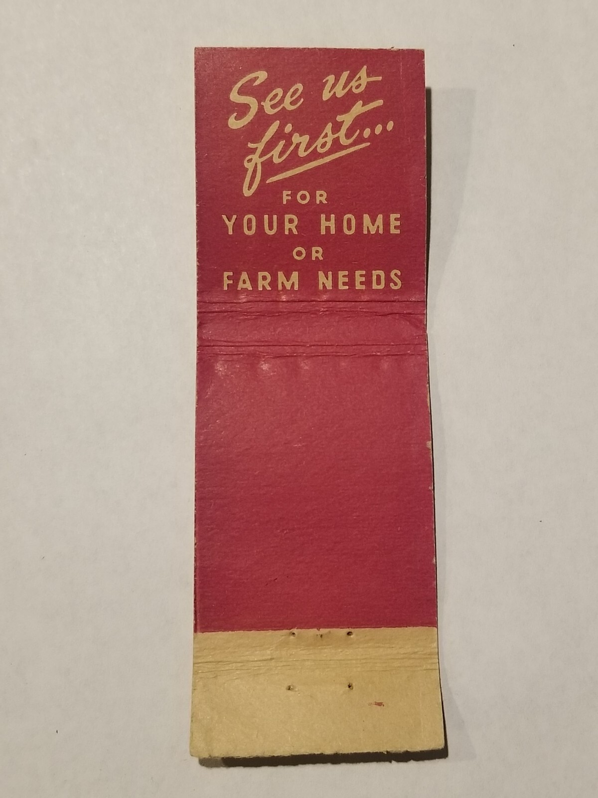 Lion Match Matchbook Ph 7 irha Hardware Store Farmers CoOp Exchange Elgin NE MB9