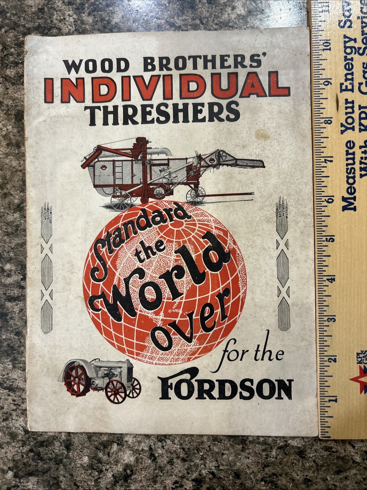 1925 Wood Brothers Thresher For Fordson Tractor Brochure Ag Equipment Ephemera