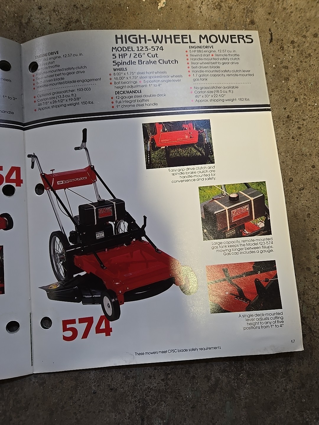 1983 MTD Lawnflite Power Mowers Brochure Catalog Point Of Sale