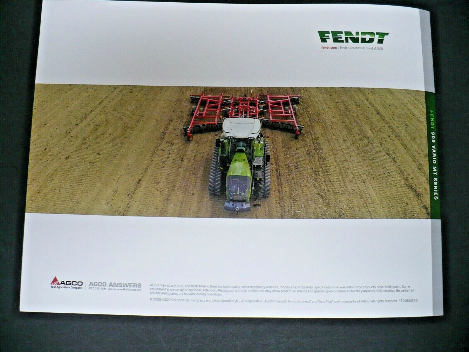 FENDT MODEL M/T 900 VARIO SERIES TRACTOR CRAWLER BROCHURE