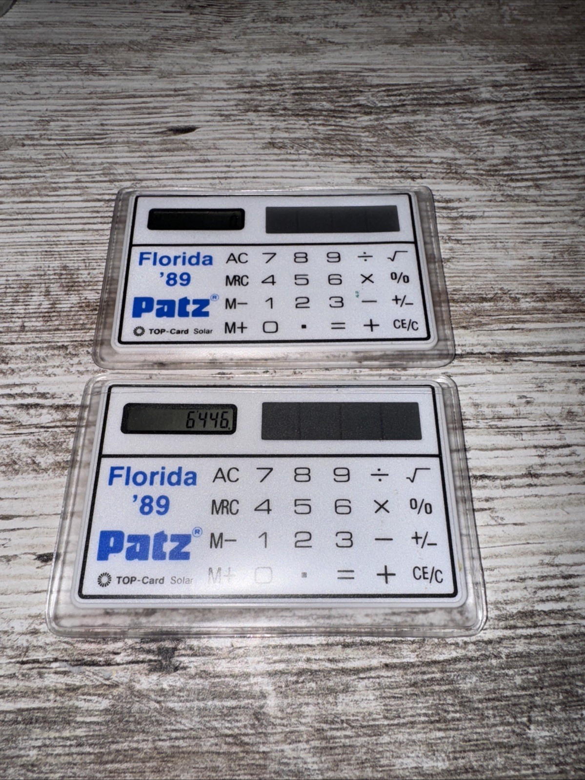 Vintage Patz Farm Feed Equipment Pocket Calculator Patz 1989 Florida Lot Of 2