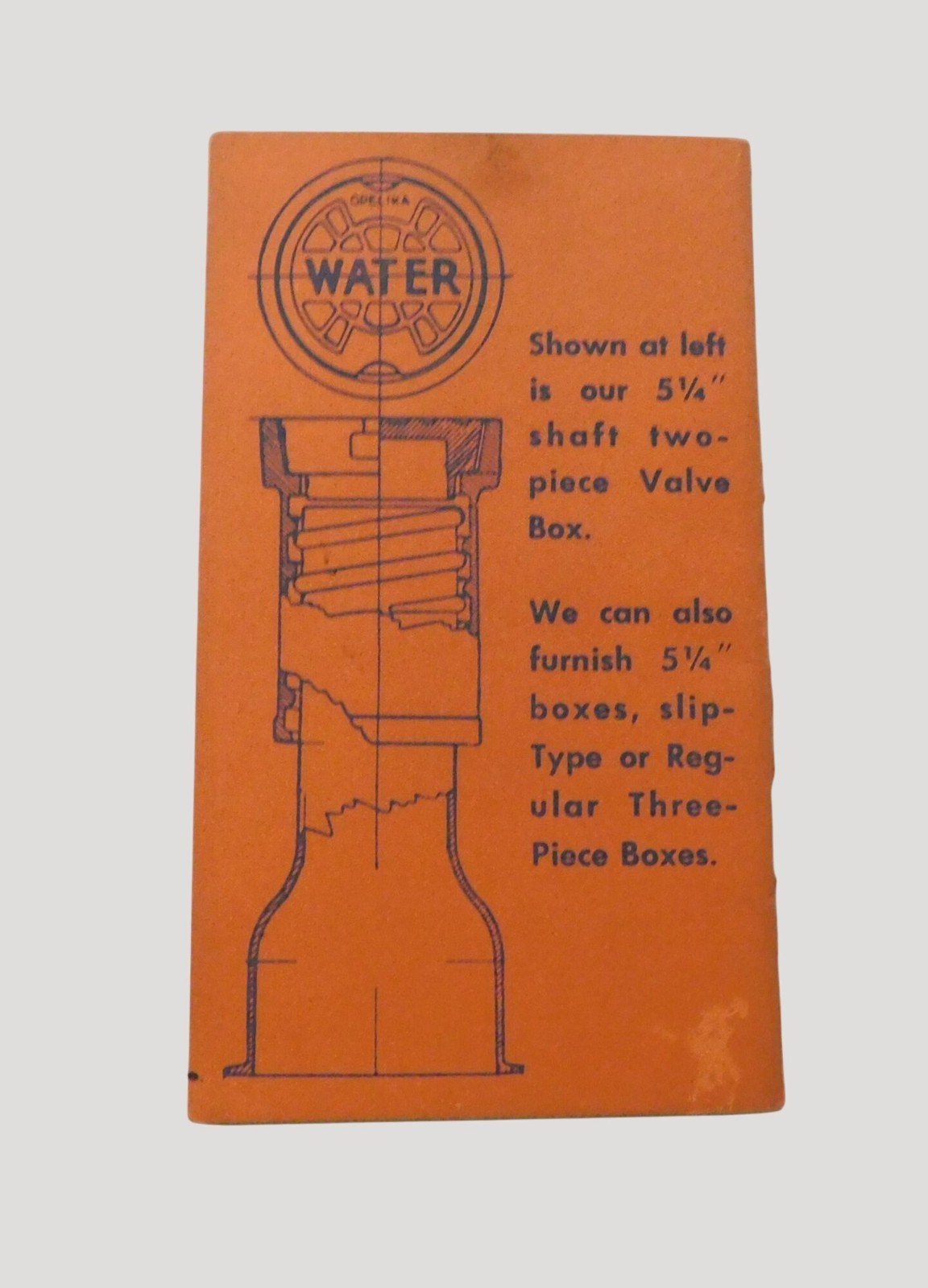 Opelika Foundry February 1956 Daily Reminder Booklet Orange Vintage Ephemera