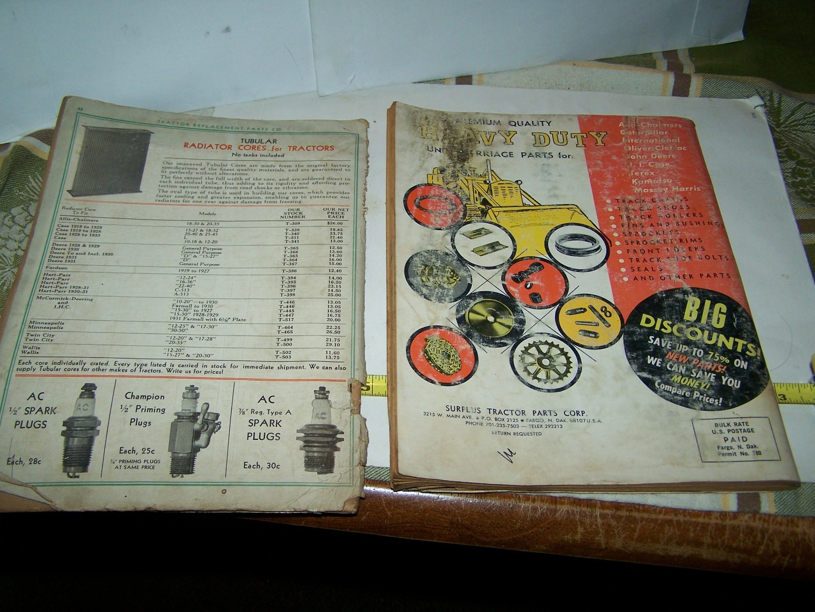 1935 Tractor Replacement Parts 1979 Surplus Catalogs Rumely Huber IHC Hart Parr