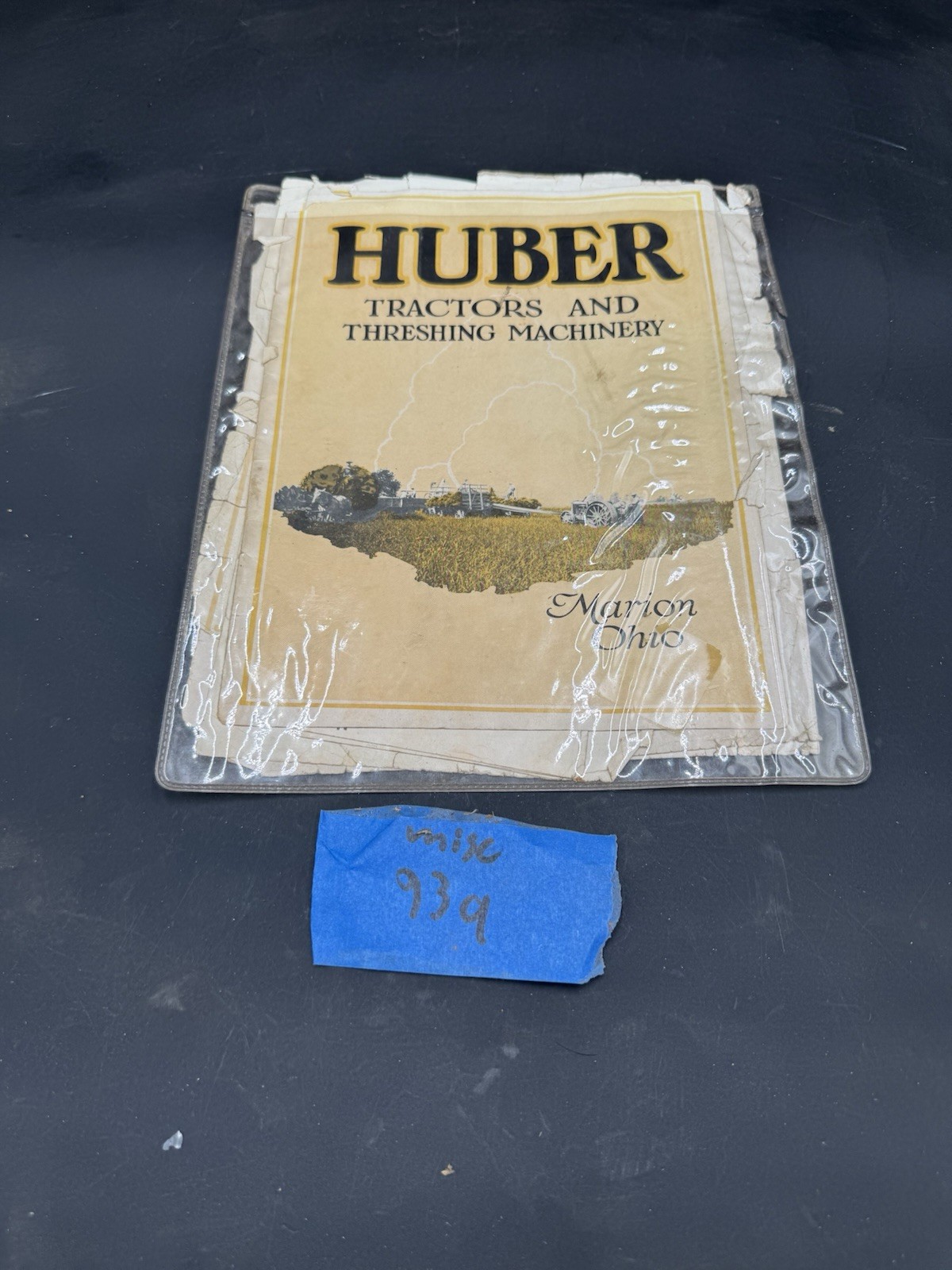 Antique The Huber Mfg Co Tractors Advertising Rough As Is