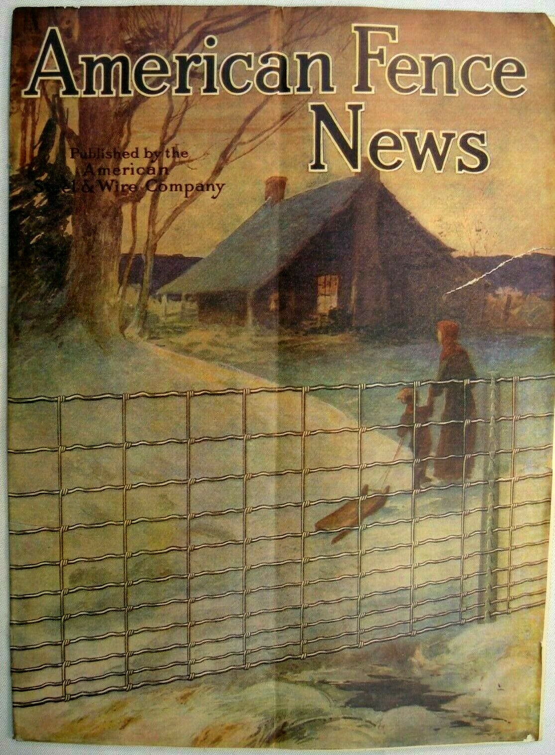 AMERICAN FENCE NEWS JANUARY 1918 MAGAZINE FARM LIVESTOCK
