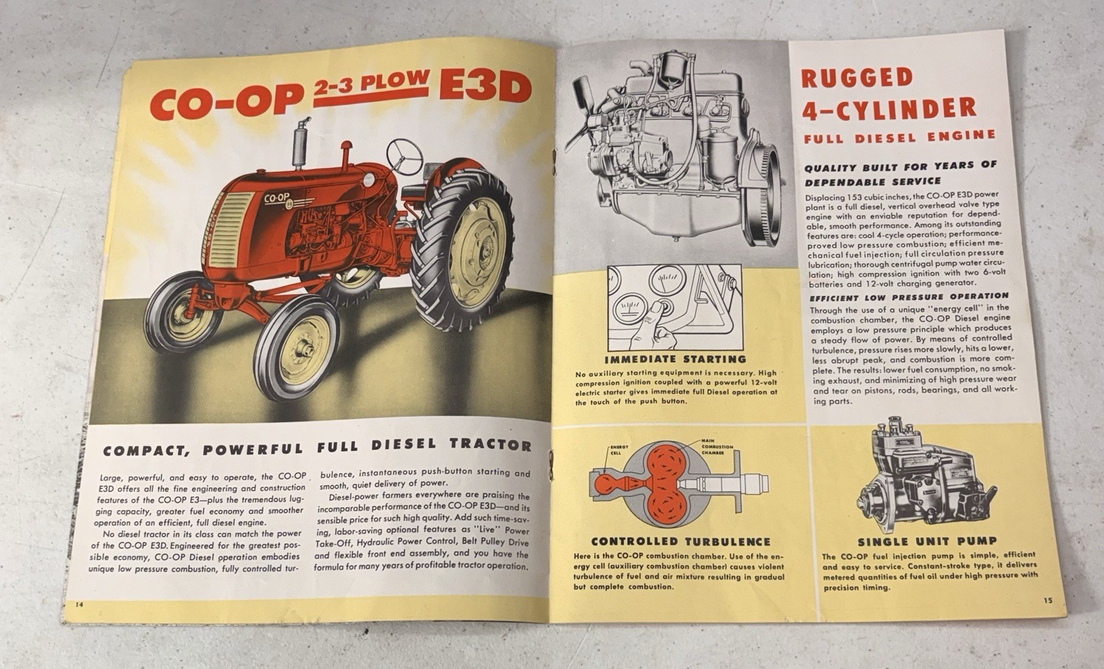 Original 1950&rsquo;s Coop Tractors Advertising Sales Catalog