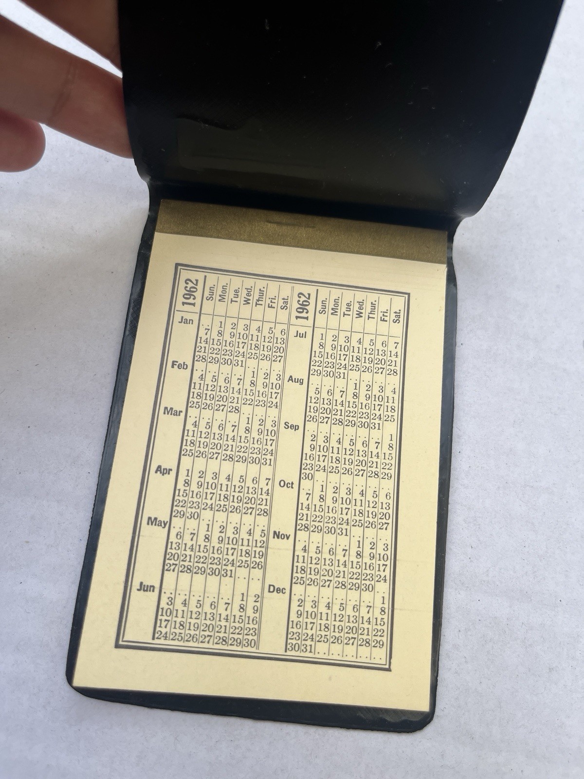 VELSICOL 1962 1965 Calendar Pocket Note Book Memo Pad Advertising Talc Co Inc NY