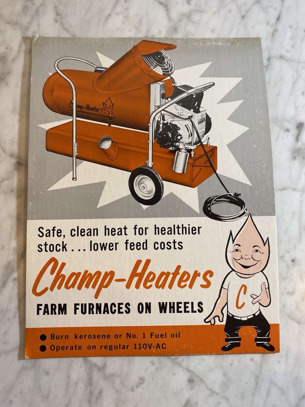 Vintage Original Champ-Heaters Advertisements, Brochures & Signs 1964-65