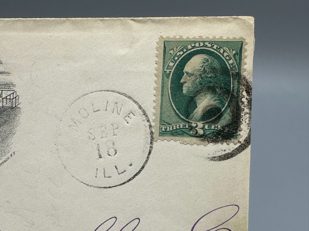 1880 – 1906 MOLINE PLOW Illustrated Postal Covers FARM Advertising Envelope