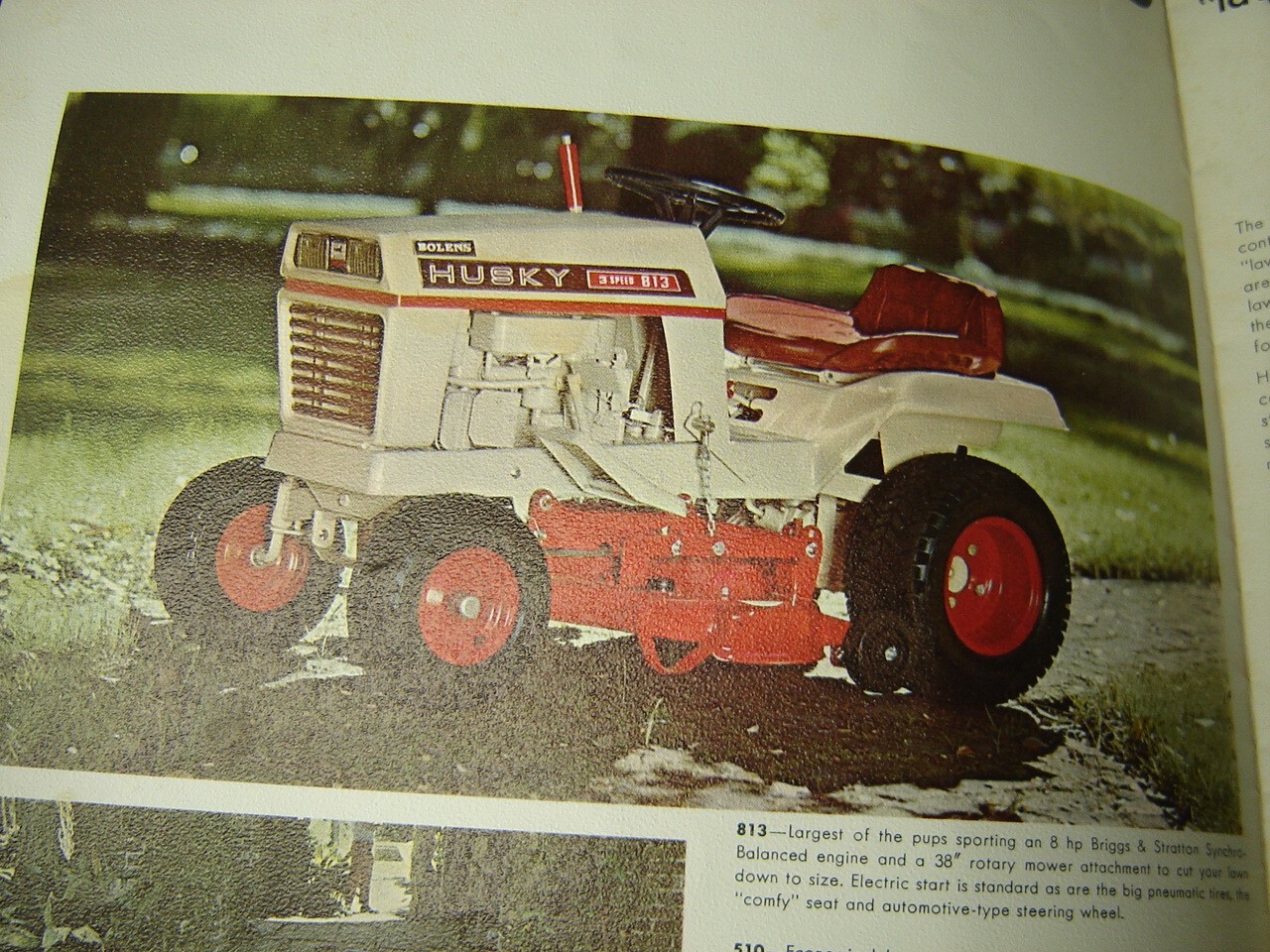 Vintage Lawn & Garden Bolens Huskys Riding Lawn Mower Brochure