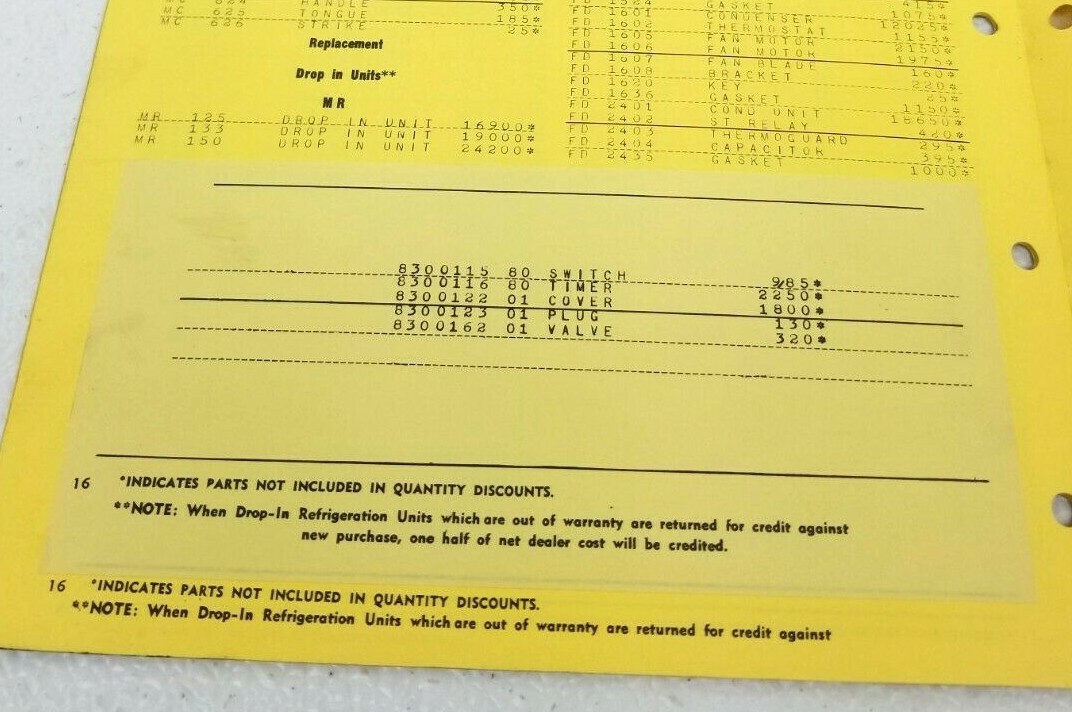 1962 DeLaval PARTS PRICE LIST Milker Water Heater Separator 8.5&Prime;x 11&Prime; Cow Dairy
