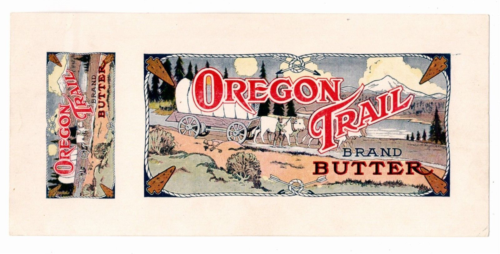 Adv. label sample, OREGON TRAIL BRAND BUTTER, from Salesman Sample catalog n.d.