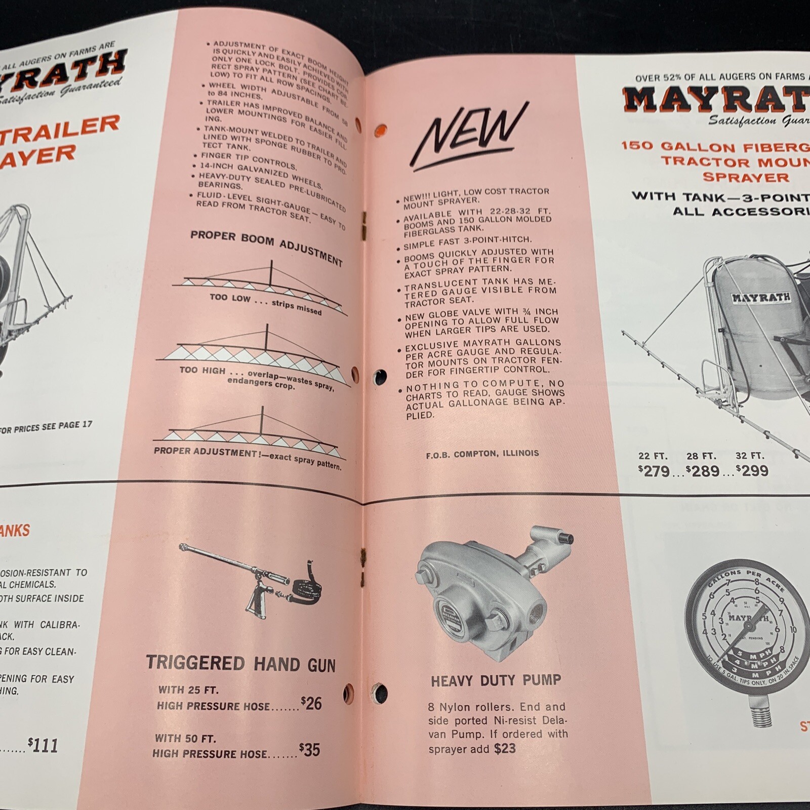 Original 1966 Mayrath Company Farm Equipment Brochure-16 Pages-Compton IL