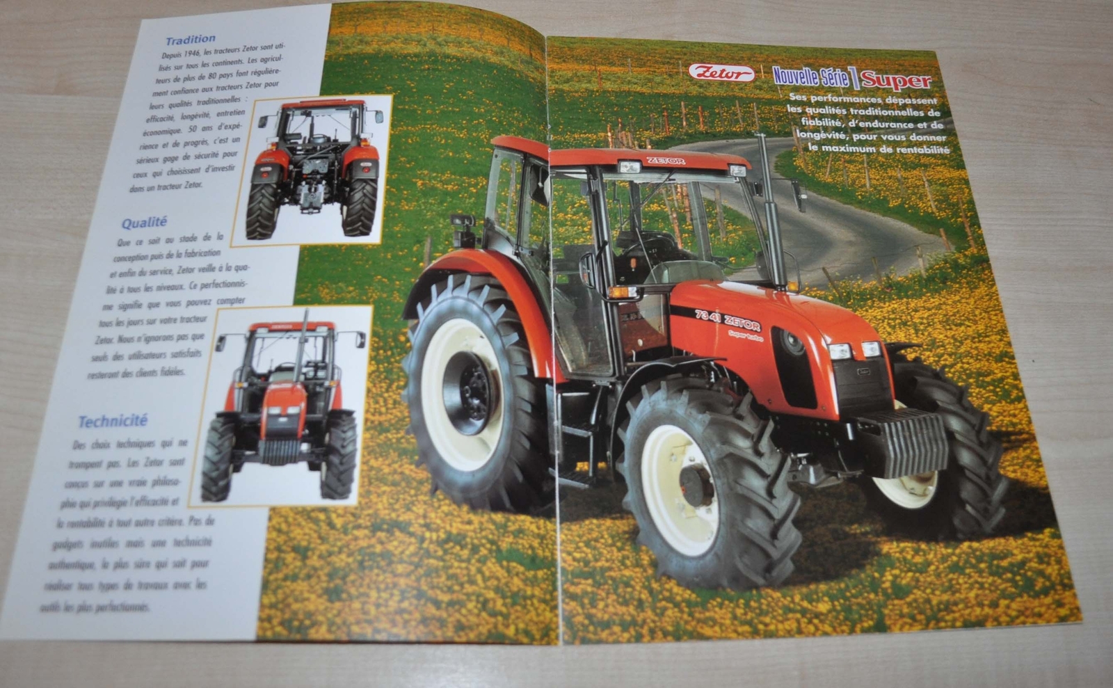 Zetor Tractor Agricultural Machinery Brochure Prospekt FR