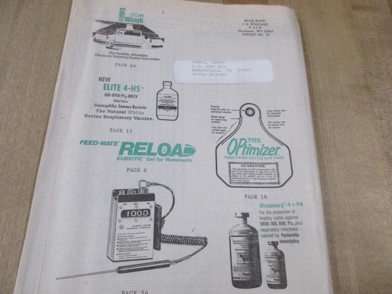 S B Wallace & Co Animal Health Distributor Catalog Marlinton W Va (b)