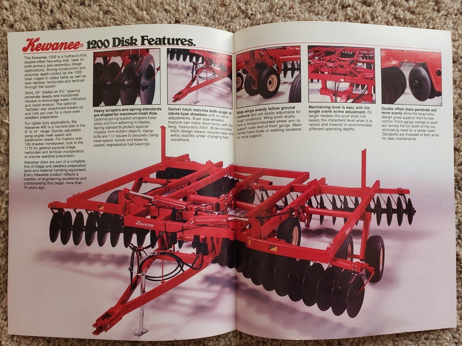 Kewanee 1200 Disk Sales Brochure H