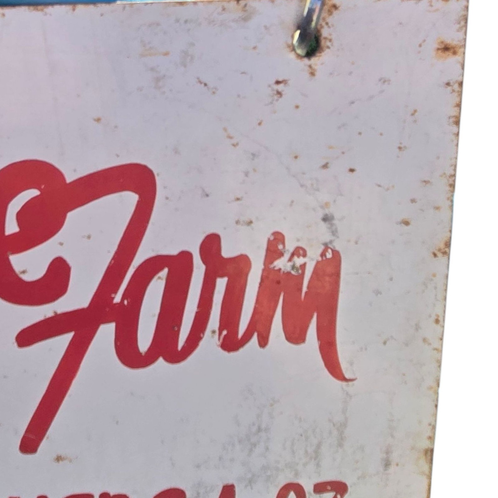 Vintage Paint Horse Farm Breeding Sign Metal 1987 APHA Champion Wichita Kansas