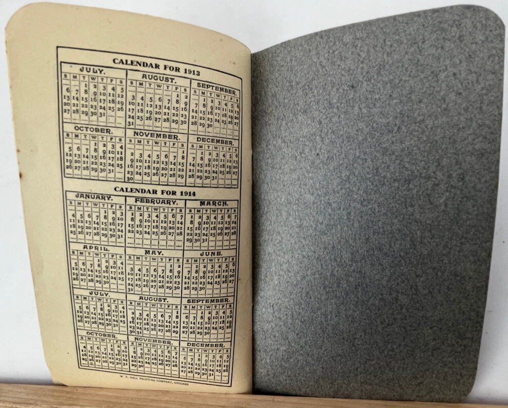 1913 German Kali Works Farmer&rsquo;s Notebook Potash Unused Excellent Condition