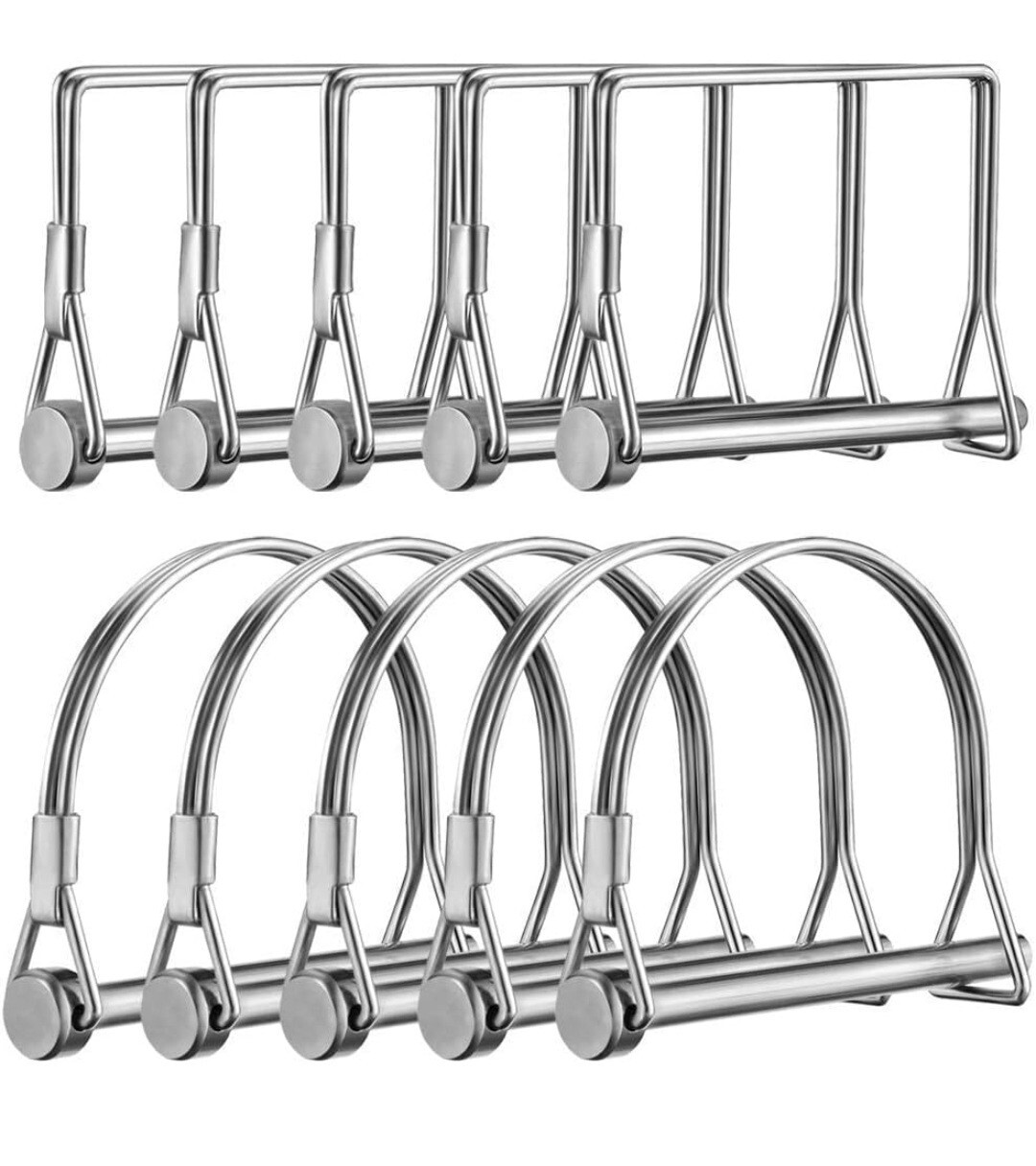 Pack of 30 Trailer Pin 2-3/4&Prime;x1/4&Prime; L x W – Shaft Locking Coupler Pin for Heav…