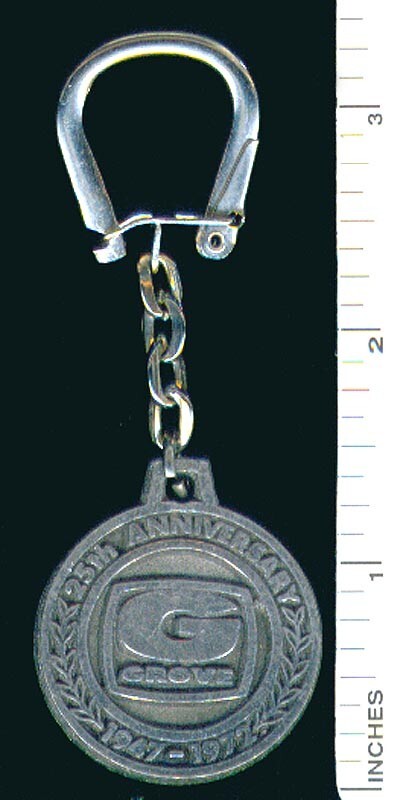 Vintage Grove Manufacturing Cranes Shady Grove PA Key Chain